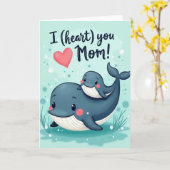 Moederdag kaart Oceanische Liefde (Gele Bloem)