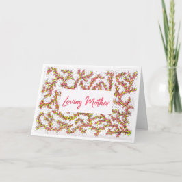 Moederdag Kaart Oranje en Gele Wijnstok
