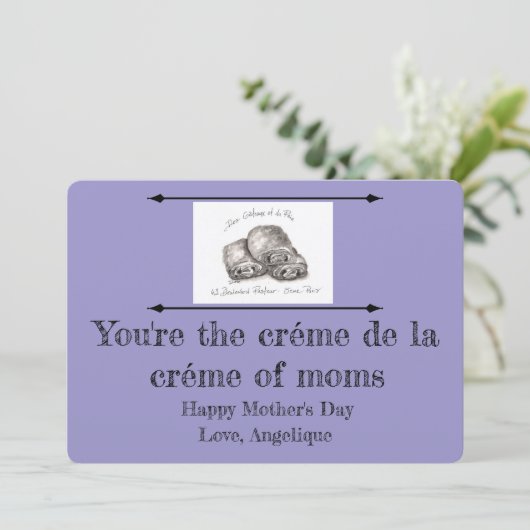 Moederdag Kaart, Parijse thema Kaart (Staand voorkant)