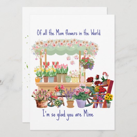 Moederdag-Kaart personaliseren (Voorkant / Achterkant)