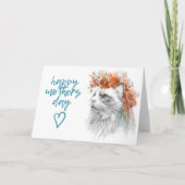 Moederdag Kaart Perzische kat (Achterkant)