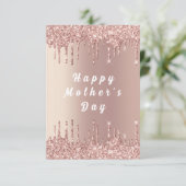 Moederdag Kaart Roos Gold Blush Drivers (Staand voorkant)