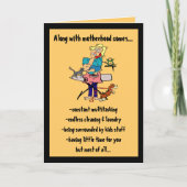 Moederdag Kaart, Samen met het moederschap komt... Kaart (Voorkant)