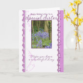 Moederdag Kaart, speciale zus Kaart (Gele Bloem)