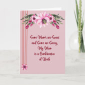 Moederdag Kaart Sweet & Sassy Mam (Voorkant)