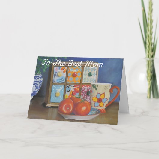 Moederdag Kaart Theedoos (Voorkant)