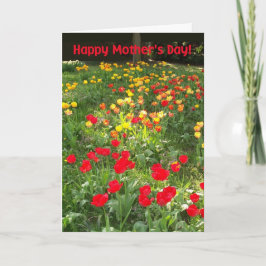 Moederdag Kaart - Tulpen