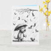 Moederdag Kaart van de Hond (Gele Bloem)