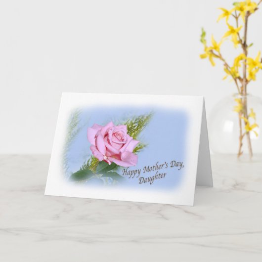 Moederdag Kaart van dochter (Gele Bloem)