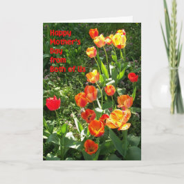 Moederdag Kaart 'van ons beiden' - 'Tulpen'