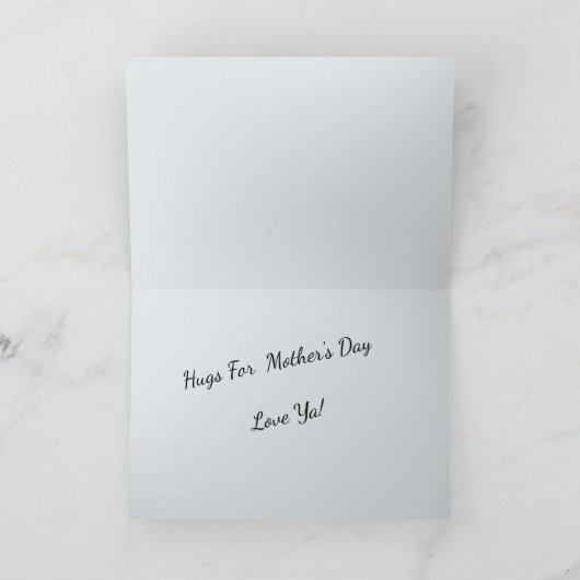 Moederdag kaart van orang-oetanmoeder (Binnen)