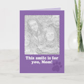 Moederdag Kaart van uw Dog-fotokaart (Voorkant)