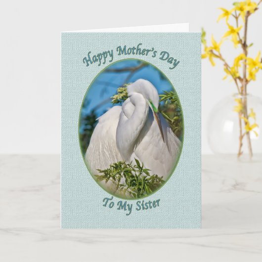 Moederdag-Kaart van zus Kaart (Gele Bloem)