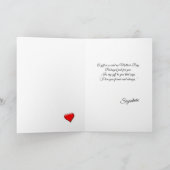 Moederdag-kaart verpakt als een geschenk van liefd kaart (Binnen)