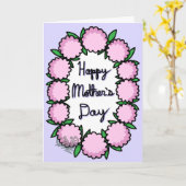 Moederdag Kaart (versie 2 van 3) (Gele Bloem)