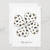 Moederdag kaart - Vierbladige klaver (Voorkant / Achterkant)