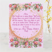 Moederdag Kaart Vintage Flowers (Gele Bloem)