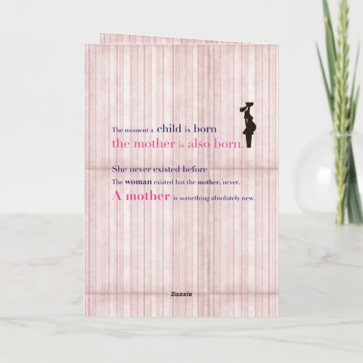 Moederdag Kaart - voor adoptie of geboorte moeder (Achterkant)