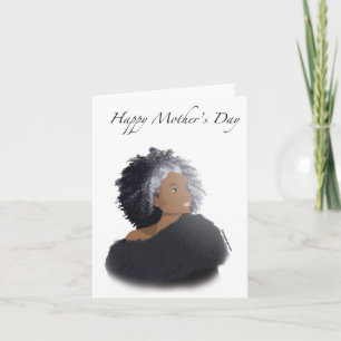 Moederdag Kaart voor Afro-Amerikaanse moeder