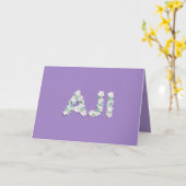 Moederdag Kaart voor Aji (Gele Bloem)