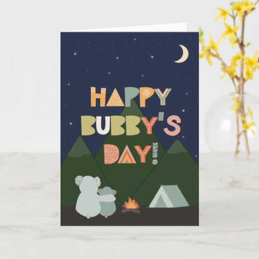 Moederdag Kaart voor Bubby (Gele Bloem)