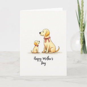 Moederdag kaart voor de allerliefste puppy