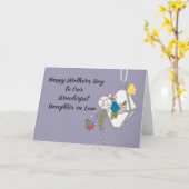 Moederdag Kaart voor Dochter in Wet (Gele Bloem)