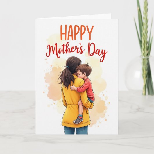 Moederdag kaart voor een lieve moeder (Voorkant)