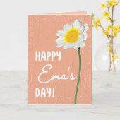 Moederdag Kaart voor Ema (Gele Bloem)