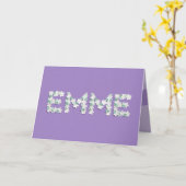 Moederdag Kaart voor Emme (Gele Bloem)