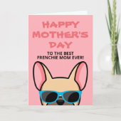 Moederdag kaart voor Franse Bulldog Moeders (Voorkant)
