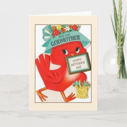 Moederdag Kaart voor Godmother (Voorkant)