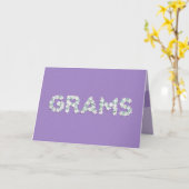 Moederdag Kaart voor grammen (Gele Bloem)