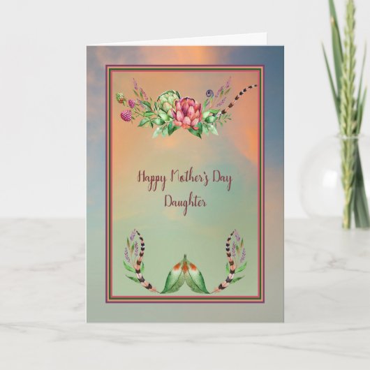 Moederdag Kaart voor het ontwerp van de Daughter S (Voorkant)