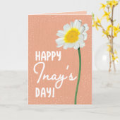 Moederdag Kaart voor Inay (Gele Bloem)