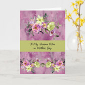 Moederdag Kaart voor je moeder met bloemen (Gele Bloem)