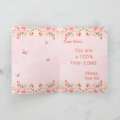 Moederdag kaart voor kattenliefhebbers (Binnen)