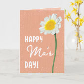 Moederdag Kaart voor Ma (Gele Bloem)