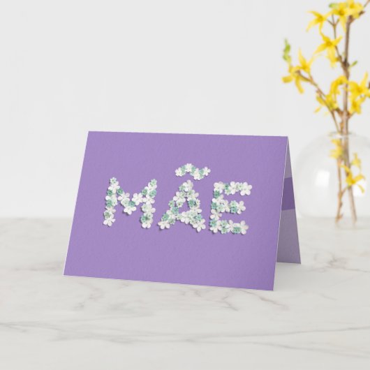 Moederdag Kaart voor Mãe (Gele Bloem)