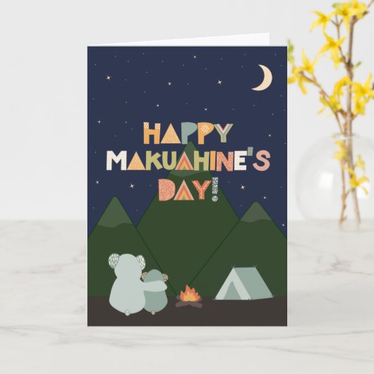 Moederdag Kaart voor Makuahine (Gele Bloem)