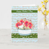 Moederdag Kaart voor mam met bloemen (Gele Bloem)