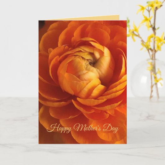 Moederdag Kaart voor mama (Gele Bloem)