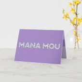 Moederdag Kaart voor Mana Mou (Gele Bloem)