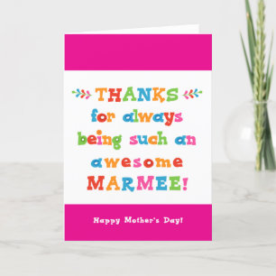 Moederdag Kaart voor Marmee