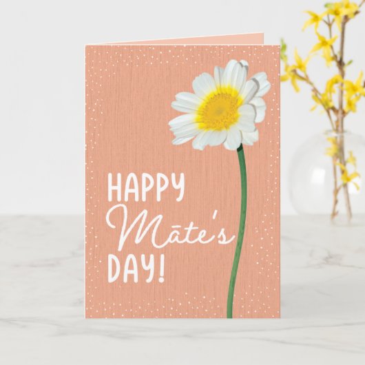 Moederdag Kaart voor Māte (Gele Bloem)