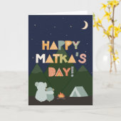 Moederdag Kaart voor Matka (Gele Bloem)