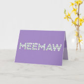 Moederdag Kaart voor Meemaw (Gele Bloem)