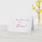 Moederdag Kaart voor Mëma (Gele Bloem)