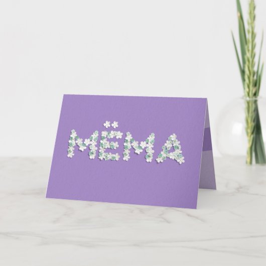 Moederdag Kaart voor Mëma (Voorkant)