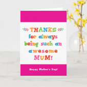 Moederdag Kaart voor moeder (Gele Bloem)